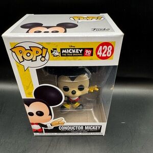 Funko Pop! Vinyl Disney Conductor Mickey Mouse #428 90 Years Box Mint